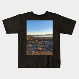 Beach Rocks at Golden Hour Kids T-Shirt